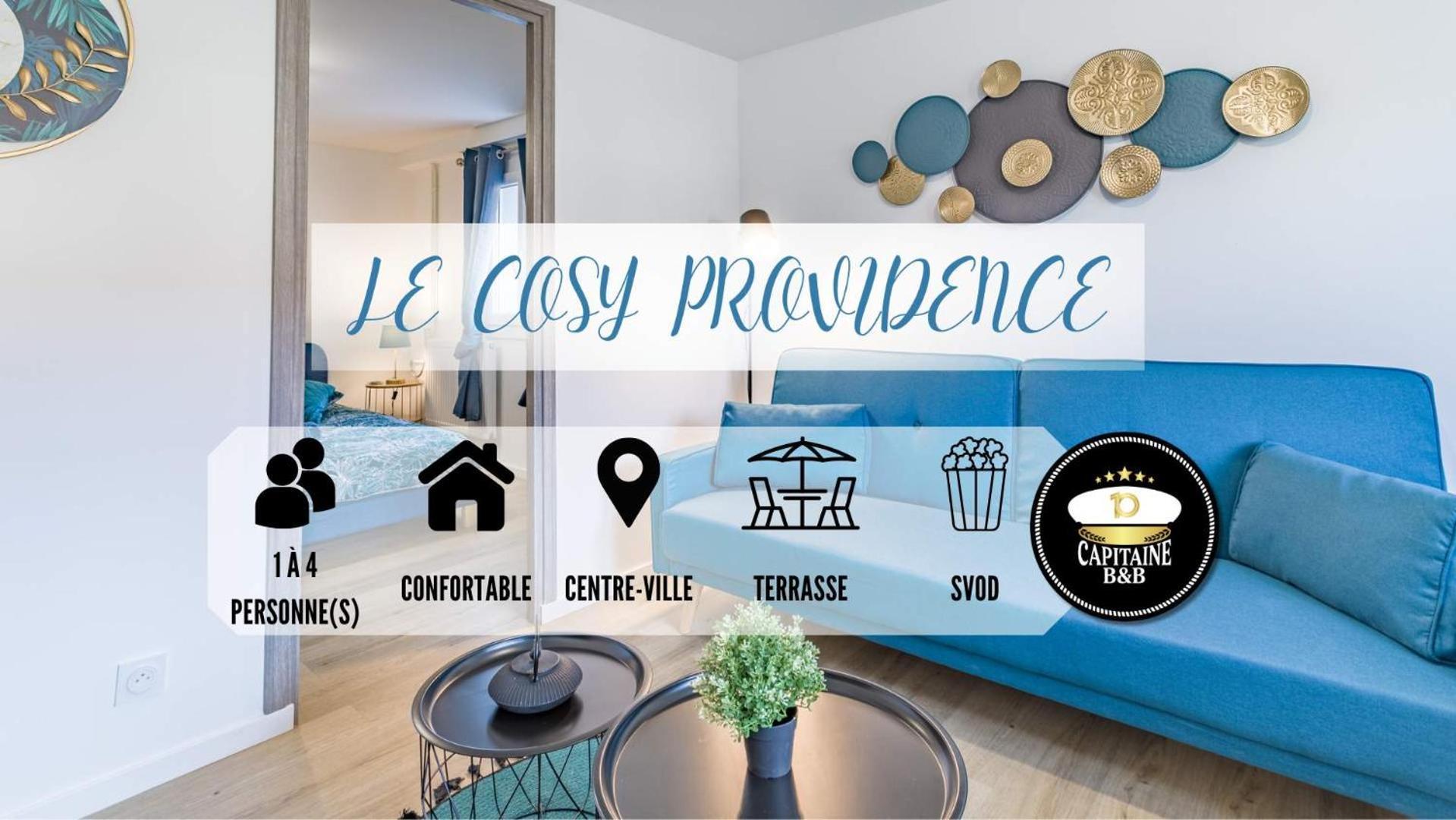 Le Cosy - Providence - Parking - Terrasse Lejlighed Troyes Eksteriør billede